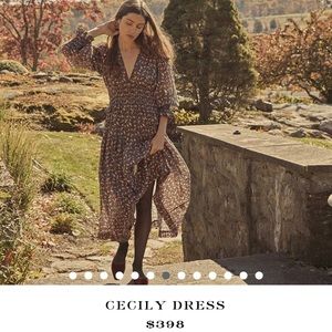 EUC Doen Cecily dress in Teal Canterbury Paisley